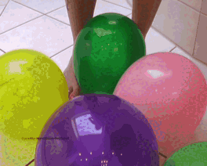 Baloons under Feet and Heels