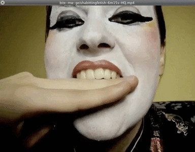 bite - mw - GEISHA BITING FETISH - HQ 640x480