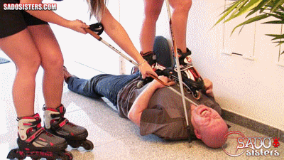 02-06 - Extremely brutal trampling with roller skates! (WMV High Definition)