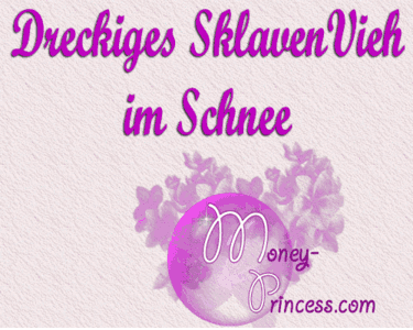 Dreckiges Sklavevieh im Schnee