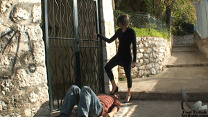 Zaza high heel shoes worship and trample / HD