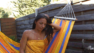 Maeva human ashtray and flip flop worship / HD