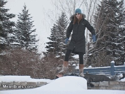 Hailey\s Human Snowboard! (Hi-Res Version)