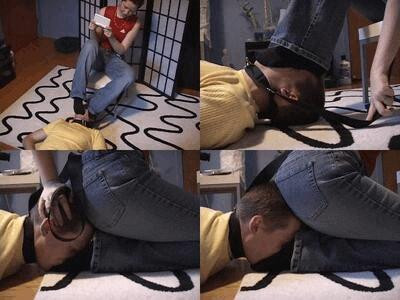 Humiliated under the Feet of an 18yr Old!