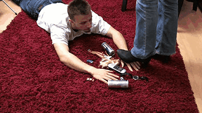 I dont see what Im stepping on