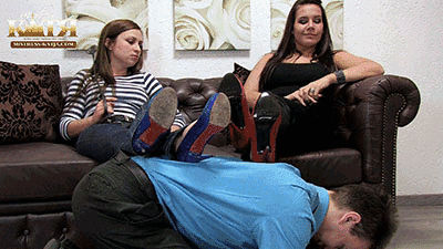 21-002 - Foot slave abused by me and Emely (WMV - HQ - High Definition)