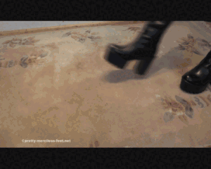 Hands under cruel Boots