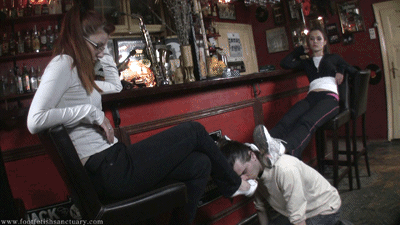 One night at a bar (a brutal foot humiliation)  - part 1
