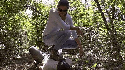 Spontaneous trampling in the woods