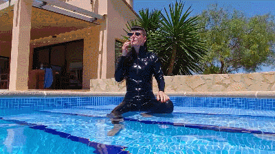 POV - You and me in the pool at Mallorca!