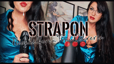 Strapon-Nachhilfe von Frau Lehrerin - kleine Version