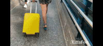Goddess Kiffa - Public Bus trip PART 1 - Stranger Voyeur licks Kiffa`s sandals