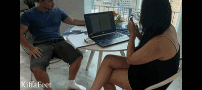 Goddess Kiffa - Marketing office intern turned into foot slave