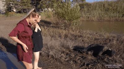 NICOLE and LANA - Fun with a disgusting  pig - PART2 (4K)