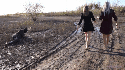 NICOLE and LANA - Fun with a disgusting  pig - FULL (HD)