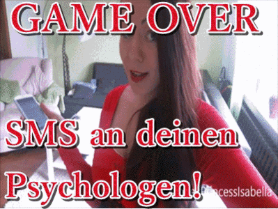 Game Over - SMS to your psychologist !
