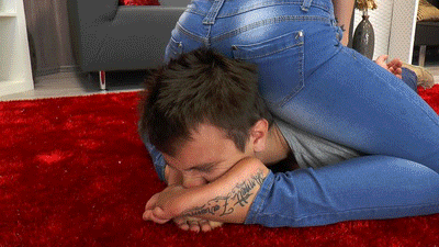 Caught between my ass and stinky feet! - HD