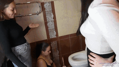 PAMELA and EVELINA - Lets check how clean our toilet is (HD)
