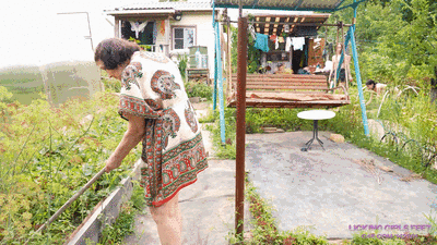 ISABELE and RAISA - Help my beloved step-grandmother in the garden (HD)