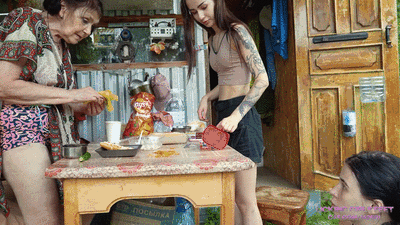 ISABELE and RAISA - Well clean up your stink today, whore! (HD)