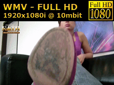 11-010 - Clean my sexy Prada high heels! (WMV - FULL HD - High Definition)