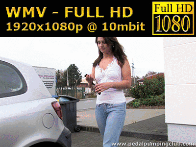 0017 - Playful pedal pumping with high heels and bare feet (WMV, FULL HD, 1920x1080 Pixel)