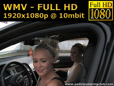 0027 - 2 girls enjoy pedal pumping (WMV, FULL HD, 1920x1080 Pixel)