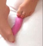 Nylon Footjob with Dildo Part 1