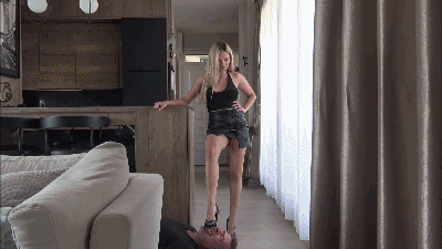 PRISCILLA - Your tongue is my doormat! - Dirty soles licking, heels sucking, shoe gagging, face crus