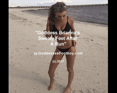 Goddess Briannas Sweaty Feet After A Run