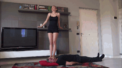 GABRIELLA - I will test your devotion - BRUTAL face standing and face trampling NON STOP!
