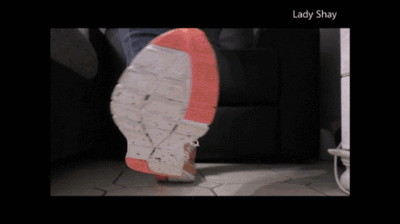 Dirty sneaker and socks and cute feet