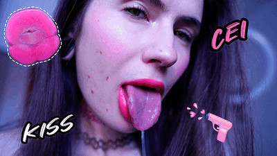 CEI Pink Lipstick kiss   Spit fetish CUSTOM
