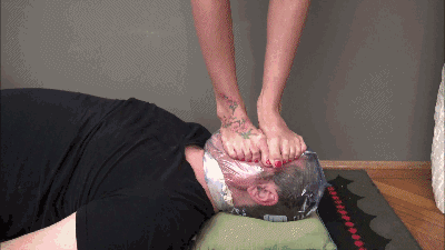 EVIKE - No mercy under my feet - INSANE facetrampling, foot gagging and foot smothering