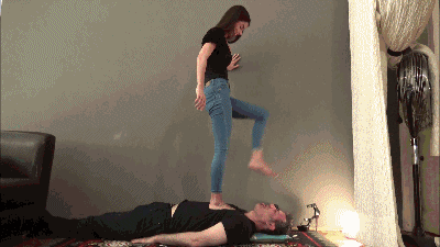 EVIKE - I want to DESTROY your ugly face under my feet - INHUMAN facestomping, facestanding and foot