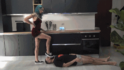 LILLI BAYLE - BRUTAL dick and face stomping and crushing under shoes, dirty soles licking 2 (EXTREME