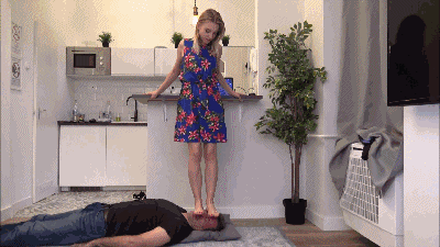 LILY - I want to flatten your face - EXTREME facetrampling NON STOP!