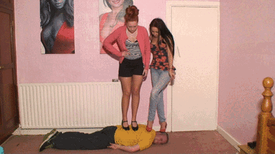 Sophie Bring Her Friend Around To Help Trample Her Slave