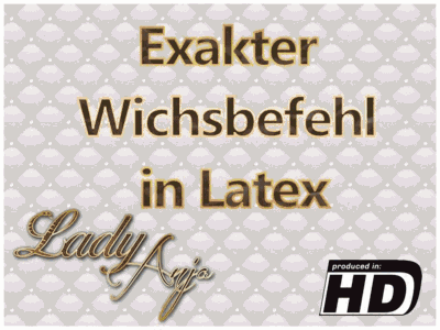 Exakter Wichsbefehl in Latex