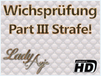Wichsprüfung Part III Strafe!