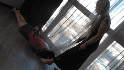 KIRA - Uses her masked slave girl - Foot worship and domination (mp4)
